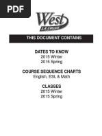 West LA College - 8.3 2015 Winter & 8.4 2015 Spring - Schedule