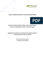 Estudio de Población Objetivo y Demanda Del Proyecto - Informe Sobre Cuantificación y Caracterización PDF