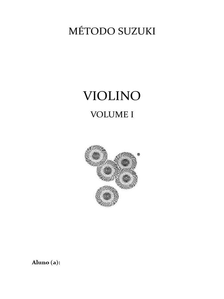 Método Suzuki violino volume 1 | PDF | Instrumentos de corda | Violino