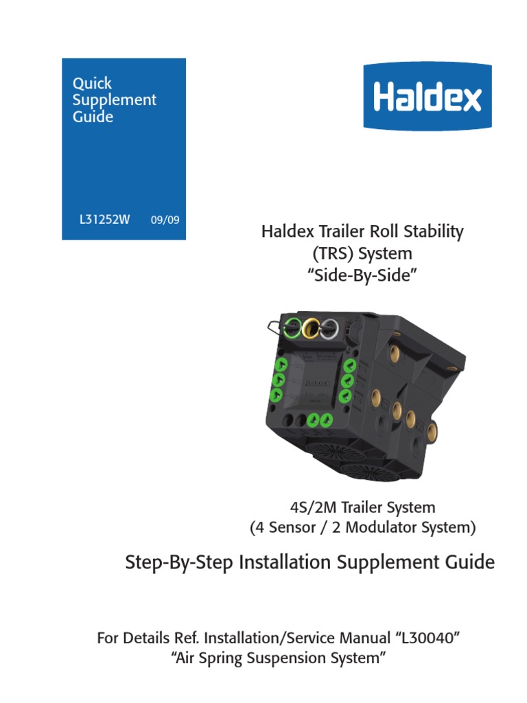 Haldex Guia | Electrical Connector | Vehicle Technology