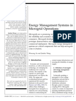 Energy Management Systems in Microgrid Operations