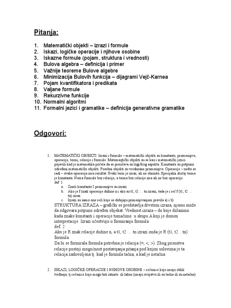 Documents - Tips Matematicka Logika I Principi Programiranja | PDF