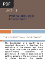 Unit - 3: Political and Legal Environment