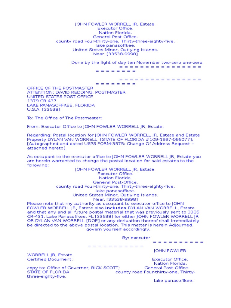 Postmaster Change of Address 2 PDF