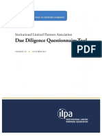 ILPA Due Diligence Questionnaire Tool