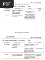 Planificacion Semanal Plan Especifico Individual