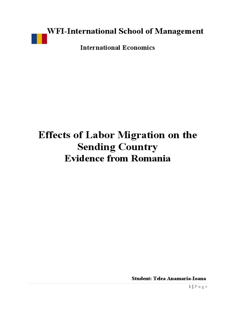 effects of labor migration essay
