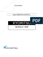 Multímetro digital Kyoritsu 1009