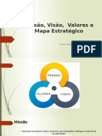 Missão, Visão, Valores e Mapa Estratégico