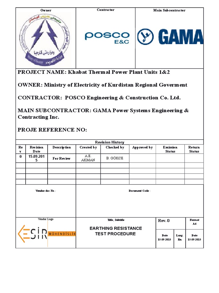 8. Earthing Resistance Test Prosedure Physical Quantities Force