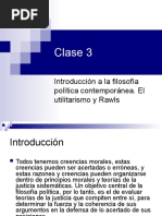 Clases 3 y 4. El Utilitarismo y Rawls (2)