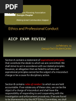 9 AICP Exam Prep Ethics 2016