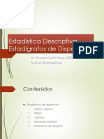 Clase 12. Clase Estadistica Descriptiva - Estadigrafos de Dispersion PDF