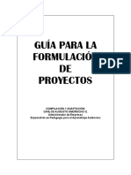 Guia para La Elaboración de Proyectos