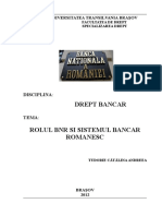 Referat Drept Bancar Rolul BNR