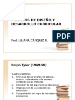 Modelos de diseño curricular