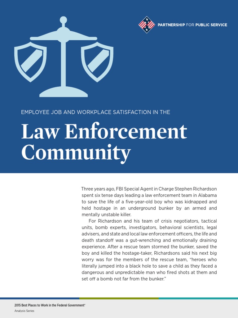 Best Places To Work in Law Enforcement - 2015 | PDF | Work–Life Balance ...