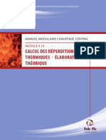 Chauffage Central - CALCUL DES DéPERDITIONS THERMIQUES - Élaboration Théorique