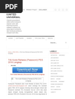 Download Trik Kode Rahasia Password PES 2016 Lengkap by Agung Wiranata SN312302187 doc pdf