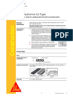 Sika Hydrotite CJ-Type 2012-01-1