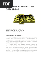 Cavaleiros Do Zodíaco Para 3d&t Alpha