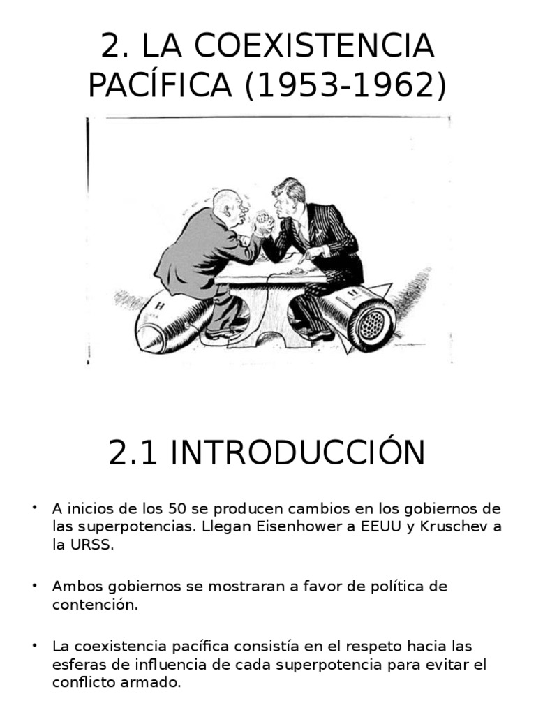 Coexistencia Pacífica en la Guerra Fría | PDF | Guerra Fría | Crisis de ...