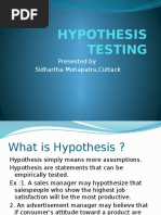 Hypothesis Testing