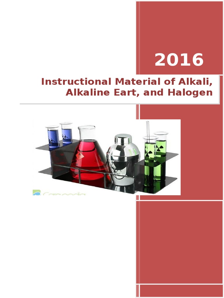 Alkali and Halogen Elements in Chemistry | PDF
