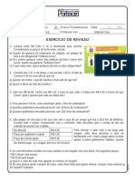 Exercicio de Revisao - IV Unidade - 5 Serie