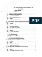 Capítulo II Especificaciones Tecnicas de Los Materiales