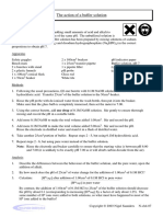 The Action of A Buffer Solution