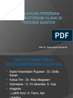 Kebijakan Perizinan Laboratorium Klinik Di Provinsi Banten