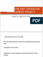 Brick Industry Project - Production and Operation Management
