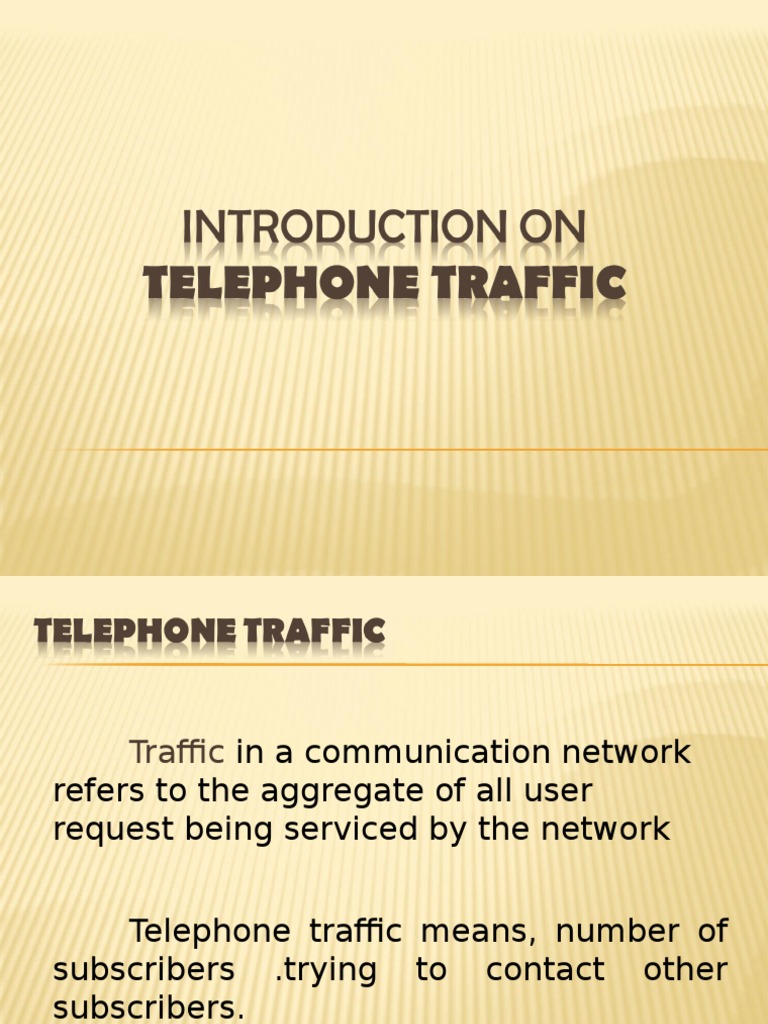 Understanding Telephone Traffic Dynamics | PDF | Telecommunications ...