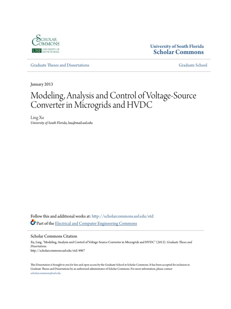 Modeling Analysis and Control of Voltage-Source Converter in Mic | PDF ...