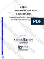 Modul Pelatihan Membuat Blog