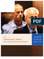 Odmjeravanje Dokaza: Lekcije Iz Sudskog Procesa Protiv Slobodana Milosevica
