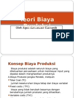 Teori Biaya Produksi (Agus Damanik)