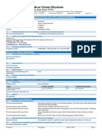 MSDS Sodium Citrate Dihydrate