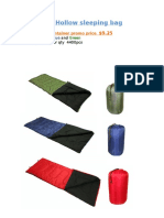 Pine Hollow Sleeping Bag: Reg. $24.75 3 Colors-, and 40Fthq Container Qty 4400Pcs