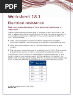 IGCSE Physics Worksheet 18.1