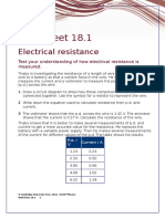 IGCSE Physics Worksheet 18.1