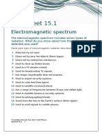 IGCSE Physics Worksheet 15.1
