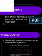 Preeclampsia: Dra. Merly Muñoz Espinosa Gineco - Obstetricia USCO 2008
