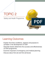 Topic 2 - Safety and Health Programme