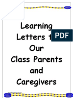 Our Staff Letters To Parents Term 1