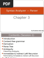 Chapter 3 - Syntax Analysis