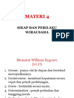 MATERI 4 - Sikap Dan Perilaku Wirausaha