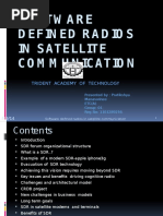 Software Defined Radios in S Atellite Communication: Trident Academy of Technology