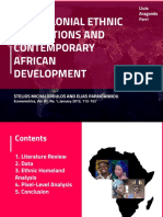 Pre-colonial Ethnic Institutions and Contemporary African Development